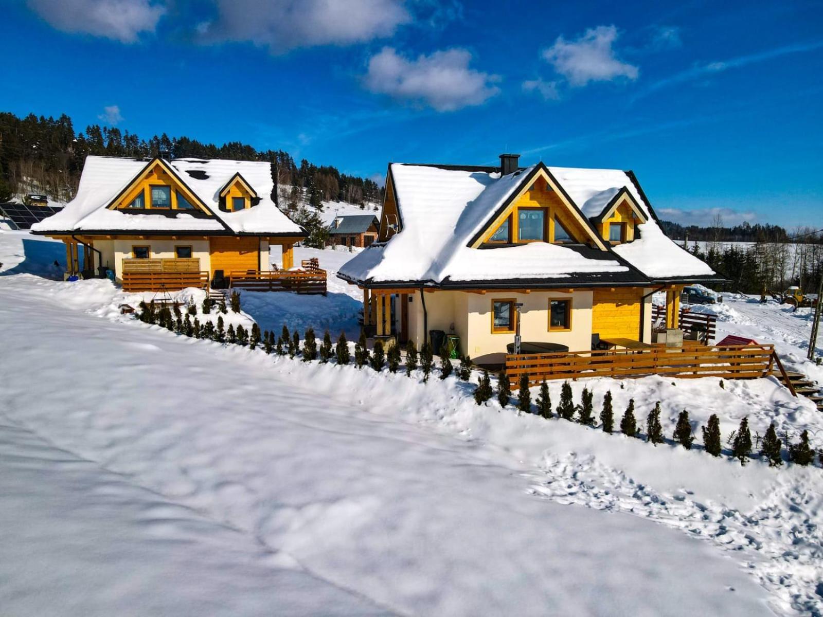 Em Gorce Resort Domki Z Sauna I Jacuzzi Waksmund 外观 照片